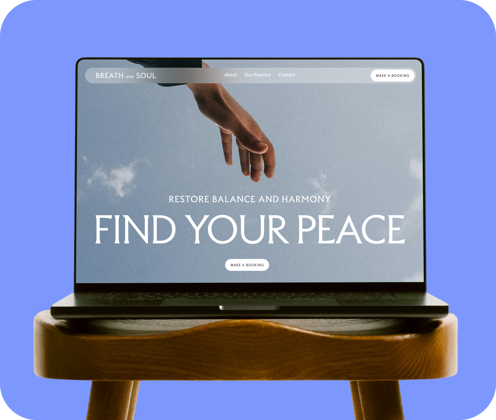 Breath and Soul wellness website example